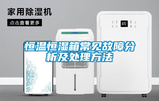 恒溫恒濕箱常見(jiàn)故障分析及處理方法