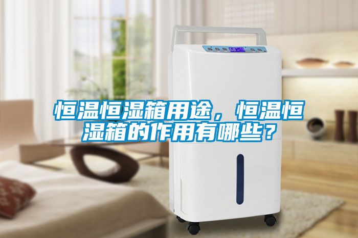 恒溫恒濕箱用途，恒溫恒濕箱的作用有哪些？