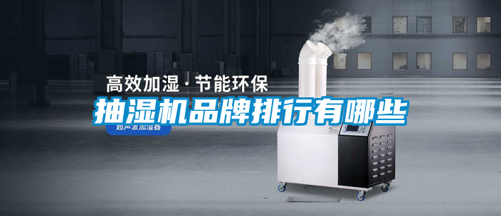 抽濕機品牌排行有哪些