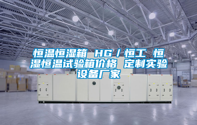 恒溫恒濕箱 HG／恒工 恒濕恒溫試驗箱價格 定制實驗設備廠家