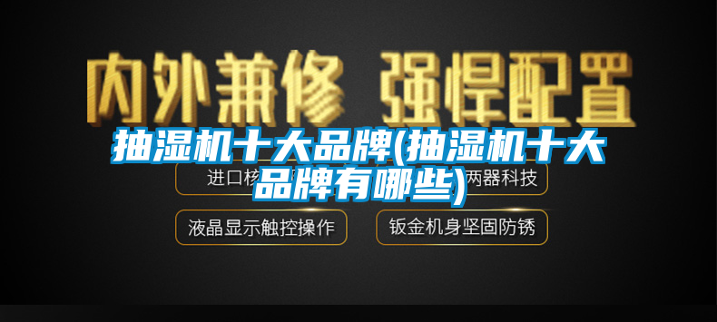 抽濕機十大品牌(抽濕機十大品牌有哪些)