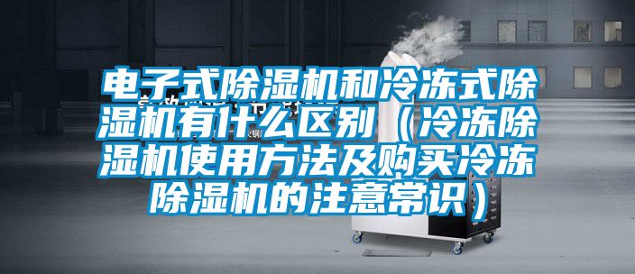 電子式除濕機和冷凍式除濕機有什么區別（冷凍除濕機使用方法及購買冷凍除濕機的注意常識）
