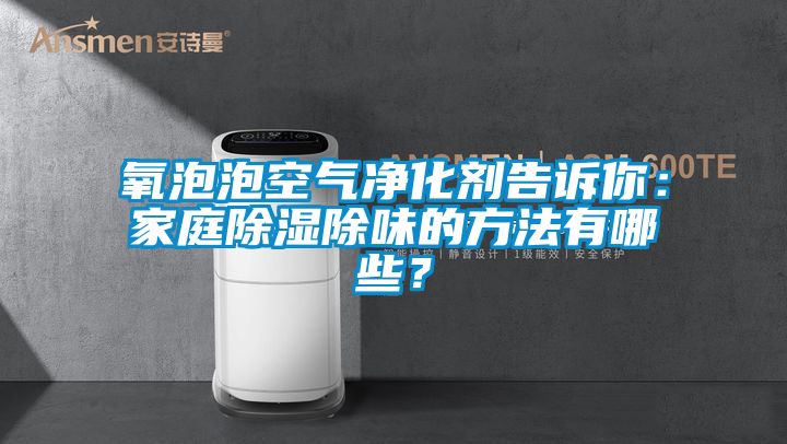 氧泡泡空氣凈化劑告訴你：家庭除濕除味的方法有哪些？