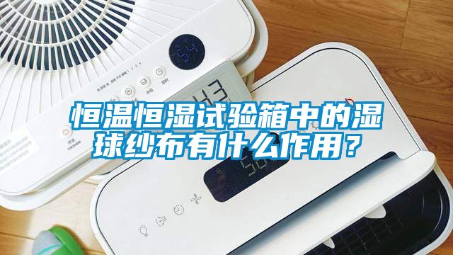 恒溫恒濕試驗(yàn)箱中的濕球紗布有什么作用？