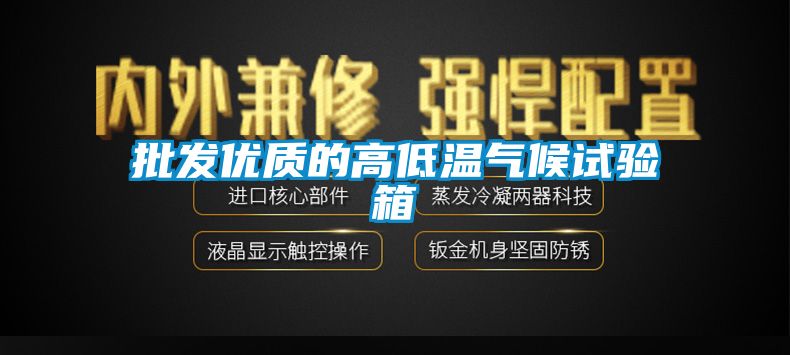 批發優質的高低溫氣候試驗箱