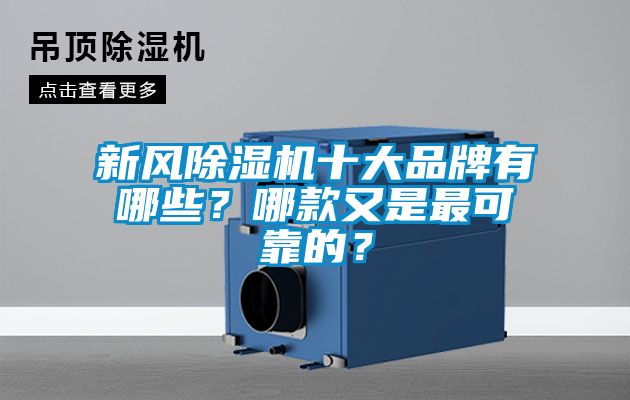 新風除濕機十大品牌有哪些？哪款又是最可靠的？