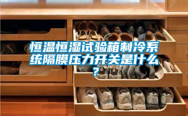 恒溫恒濕試驗箱制冷系統隔膜壓力開關是什么？