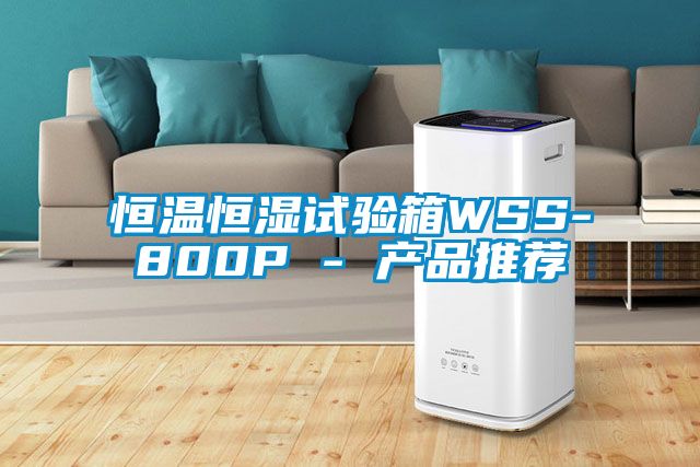 恒溫恒濕試驗箱WSS-800P - 產品推薦