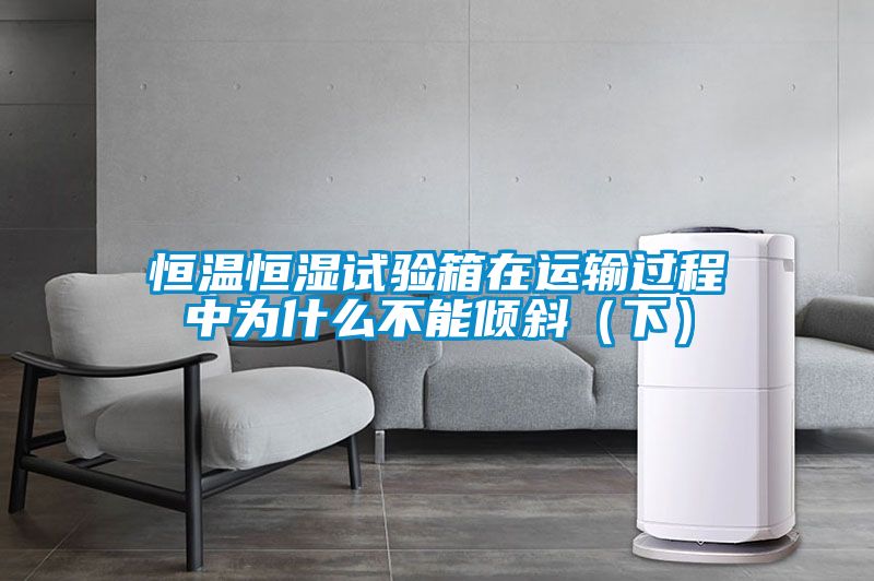 恒溫恒濕試驗箱在運輸過程中為什么不能傾斜（下）