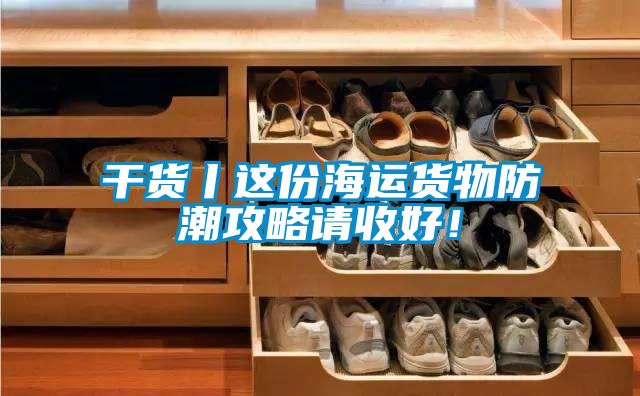 干貨丨這份海運貨物防潮攻略請收好！