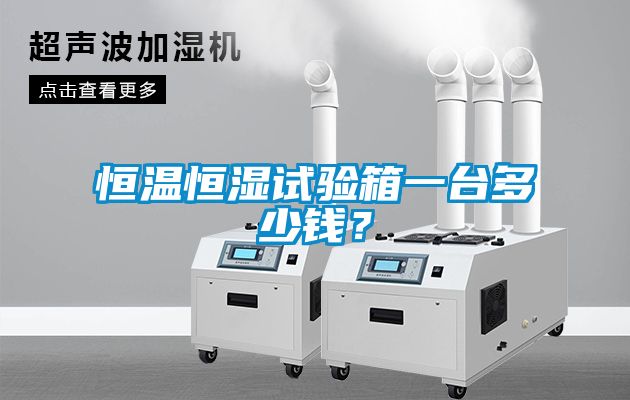 恒溫恒濕試驗箱一臺多少錢？