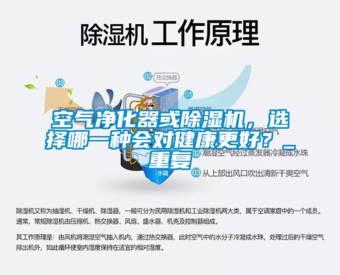 空氣凈化器或除濕機，選擇哪一種會對健康更好？_重復
