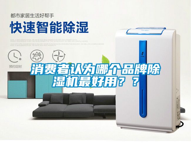 消費者認為哪個品牌除濕機最好用？？