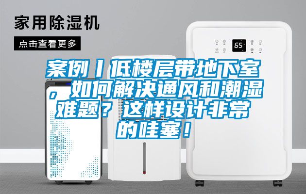 案例丨低樓層帶地下室，如何解決通風和潮濕難題？這樣設計非常的哇塞！
