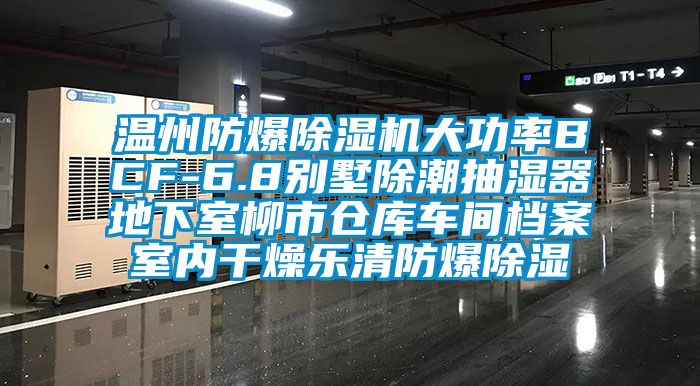 溫州防爆除濕機大功率BCF-6.8別墅除潮抽濕器地下室柳市倉庫車間檔案室內干燥樂清防爆除濕
