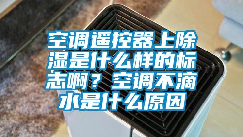 空調遙控器上除濕是什么樣的標志啊？空調不滴水是什么原因