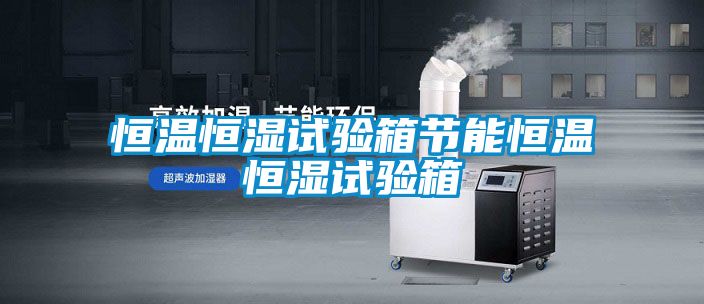 恒溫恒濕試驗箱節能恒溫恒濕試驗箱