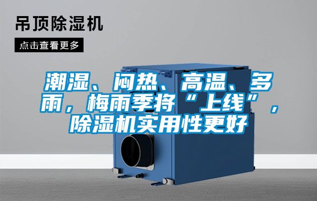 潮濕、悶熱、高溫、多雨，梅雨季將“上線”，除濕機實用性更好