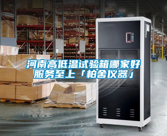 河南高低溫試驗箱哪家好服務至上「柏舍儀器」