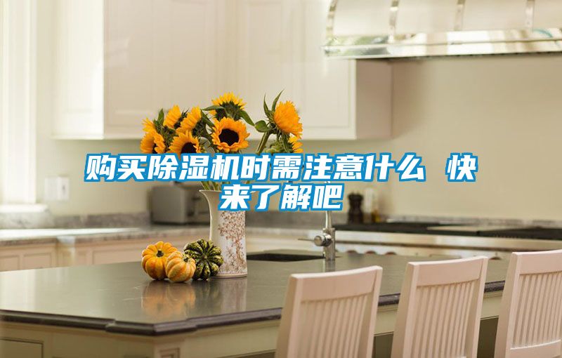 購買除濕機(jī)時(shí)需注意什么 快來了解吧