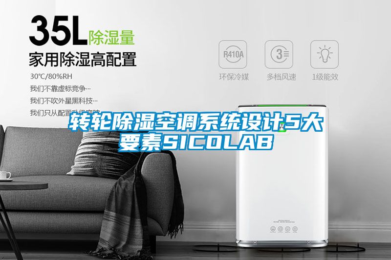 轉輪除濕空調系統設計5大要素SICOLAB