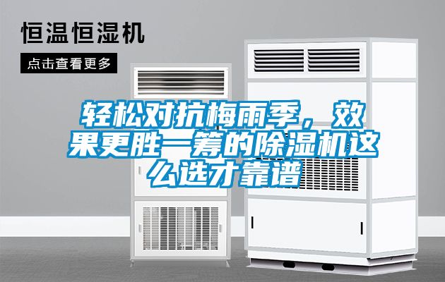 輕松對(duì)抗梅雨季，效果更勝一籌的除濕機(jī)這么選才靠譜