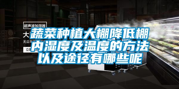 蔬菜種植大棚降低棚內濕度及溫度的方法以及途徑有哪些呢
