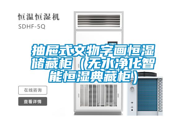 抽屜式文物字畫恒濕儲藏柜（無水凈化智能恒濕典藏柜）