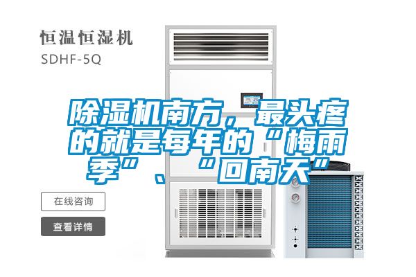 除濕機南方，最頭疼的就是每年的“梅雨季”、“回南天”