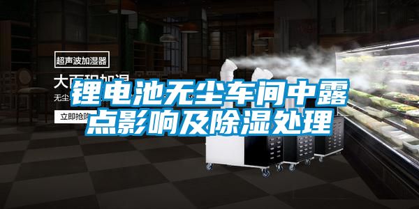 鋰電池無塵車間中露點影響及除濕處理