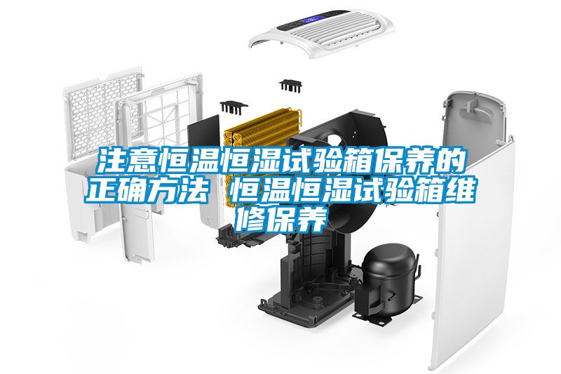 注意恒溫恒濕試驗箱保養的正確方法 恒溫恒濕試驗箱維修保養
