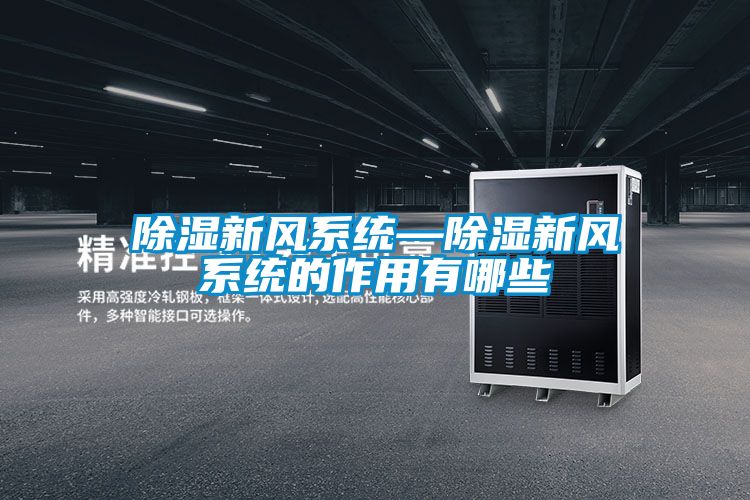 除濕新風系統—除濕新風系統的作用有哪些