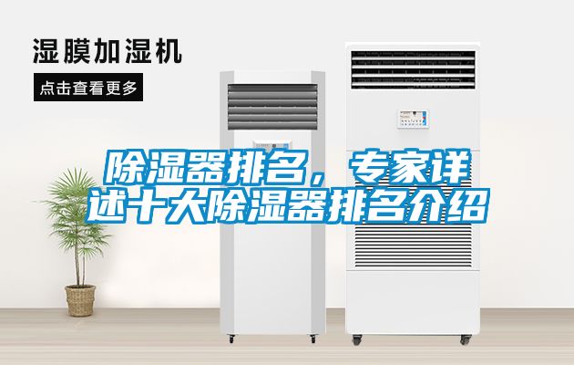 除濕器排名，專家詳述十大除濕器排名介紹