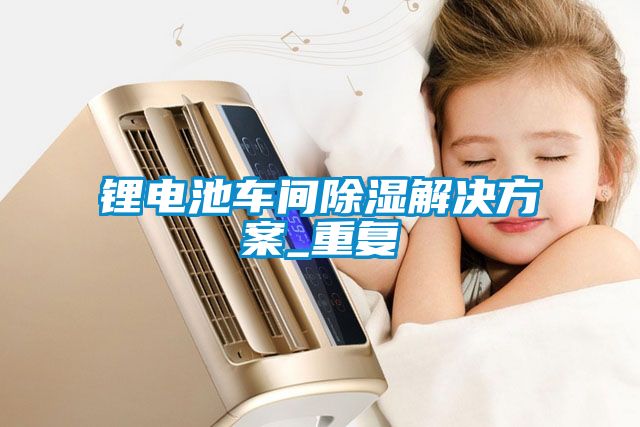 鋰電池車間除濕解決方案_重復