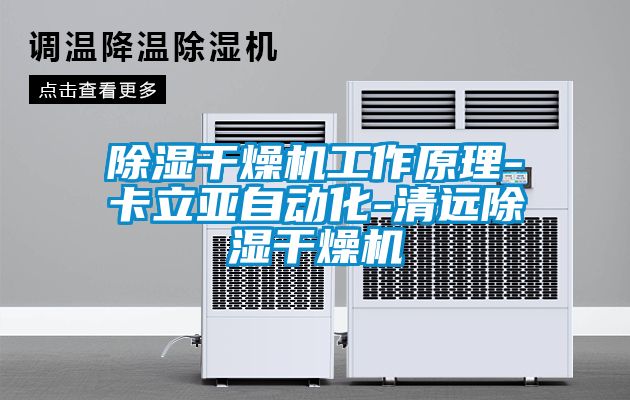 除濕干燥機工作原理-卡立亞自動化-清遠除濕干燥機