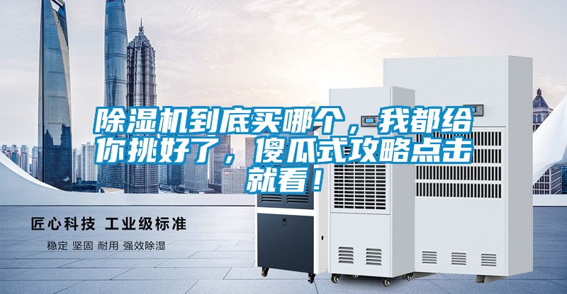除濕機到底買哪個，我都給你挑好了，傻瓜式攻略點擊就看！