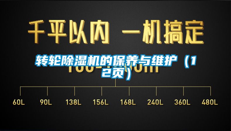 轉(zhuǎn)輪除濕機(jī)的保養(yǎng)與維護(hù)（12頁）