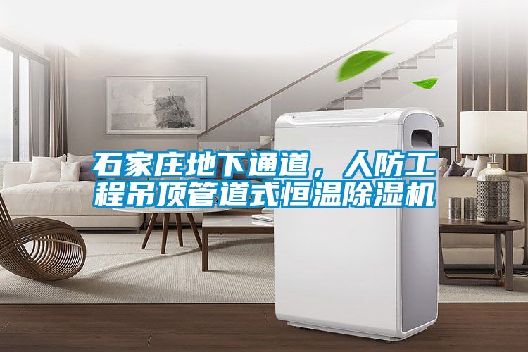 石家莊地下通道，人防工程吊頂管道式恒溫除濕機(jī)