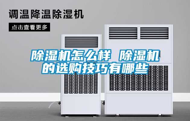 除濕機怎么樣 除濕機的選購技巧有哪些