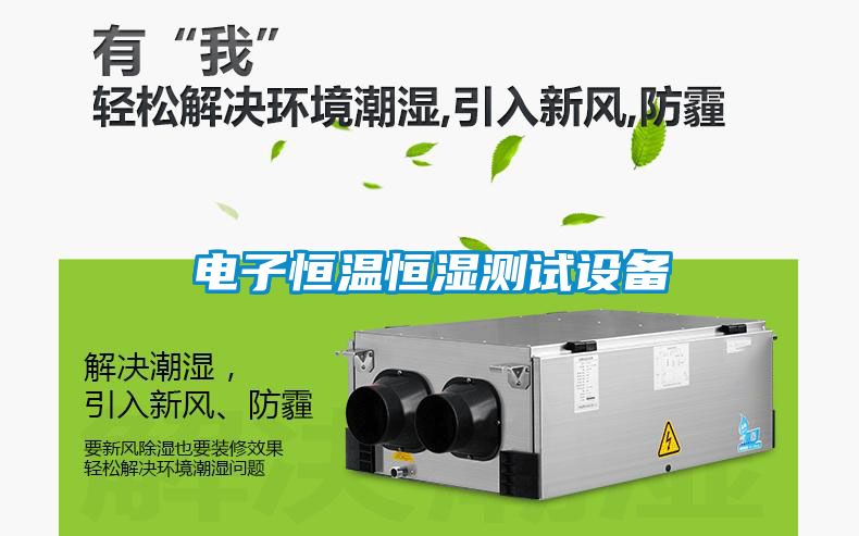 電子恒溫恒濕測試設備