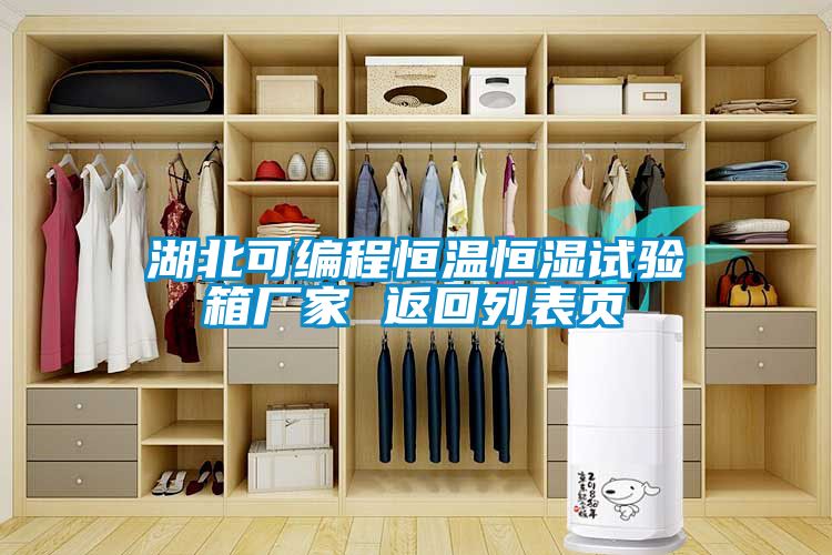 湖北可編程恒溫恒濕試驗箱廠家 返回列表頁