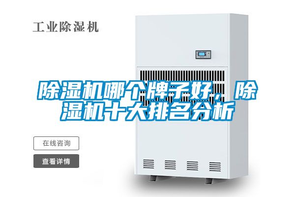 除濕機哪個牌子好，除濕機十大排名分析