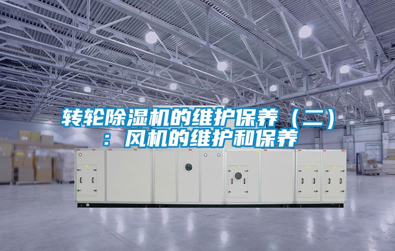轉(zhuǎn)輪除濕機(jī)的維護(hù)保養(yǎng)（二）：風(fēng)機(jī)的維護(hù)和保養(yǎng)