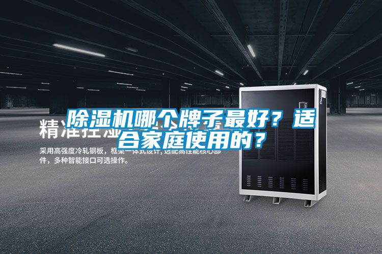 除濕機哪個牌子最好？適合家庭使用的？