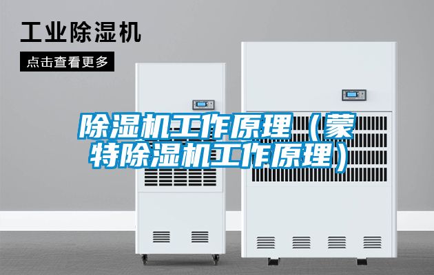 除濕機工作原理（蒙特除濕機工作原理）