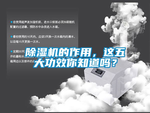 除濕機的作用，這五大功效你知道嗎？
