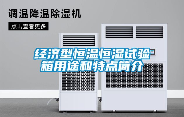 經濟型恒溫恒濕試驗箱用途和特點簡介