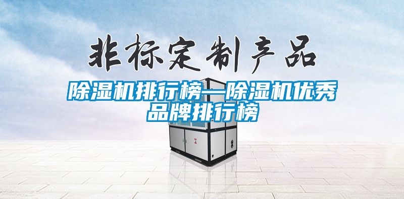 除濕機排行榜—除濕機優秀品牌排行榜