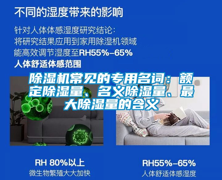 除濕機常見的專用名詞：額定除濕量、名義除濕量、最大除濕量的含義