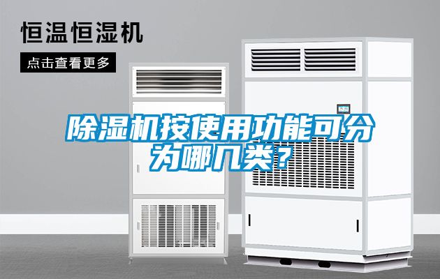 除濕機按使用功能可分為哪幾類？